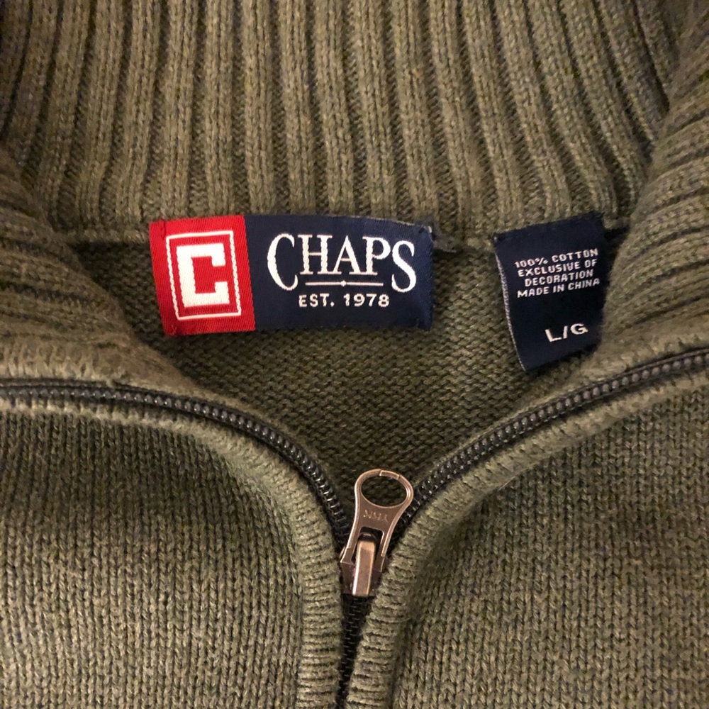 Chaps Quarter Zip Pullover